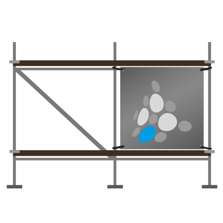 Gerüstbanner | B 250 cm x H 206 cm | einseitig bedruckt