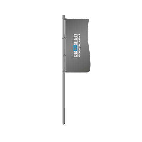 Hissflaggen ohne Ausleger | B 100 cm x H 400 cm | einseitig bedruckt