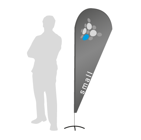 Beachflag Drop | Small (210 cm) | einseitig bedruckt