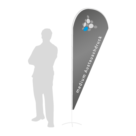Beachflag Drop Austauschdruck | Medium (280 cm) | einseitig bedruckt